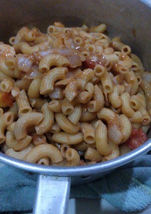 รูปของ ผัดมักกะโรนีไก่
