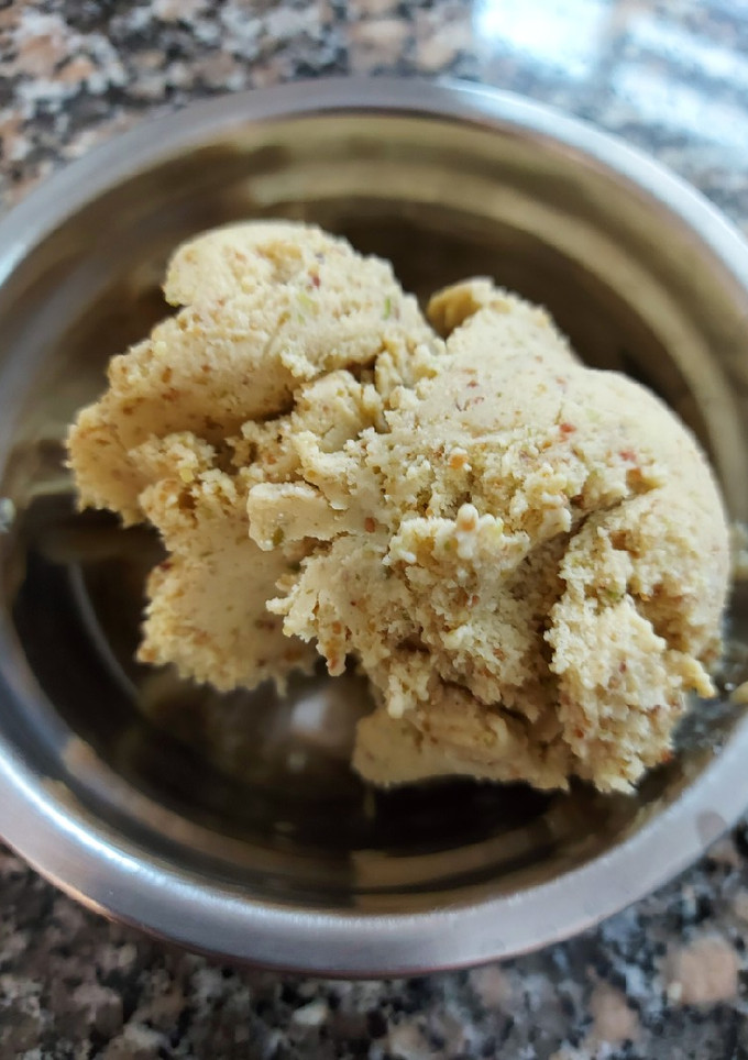 Una foto de Helado de pistacho