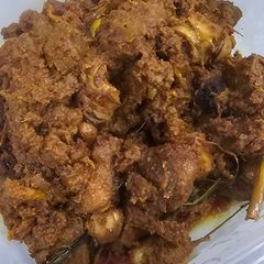 Daging Rendang without premade paste A picture of Daging Rendang without premade paste.
