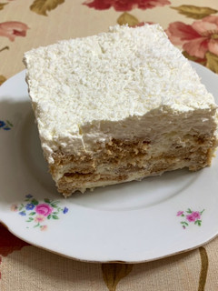 Φωτογραφία της συνταγής Πάστα Χιονούλα (Super easy Dessert with instant pudding, coconut & digestive biscuits) ❅ ❄ ☃ ❆ ❅