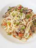 Mushroom and Tomato Spaghetti
