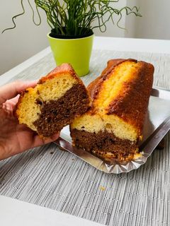 Una foto de Bizcocho de la abuela marmolado 1-2-3
