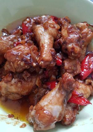 Foto resep Ayam goreng mentega manis pedas