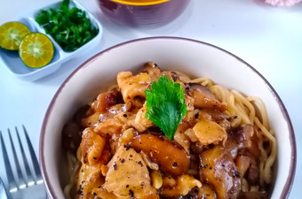 Cara Buat Mie ayam jamur lada hitam Kekinian