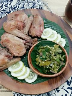 Foto resep Ayam Pop - Sambal Cabe Ijo