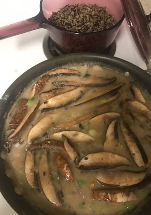 A picture of Alkaline -Portabella (steak)Mushrooms and Gravy.