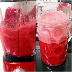 A picture of My Cherry iced Drink 😍.