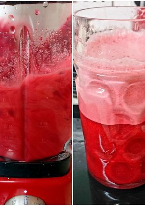 A picture of My Cherry iced Drink 😍.