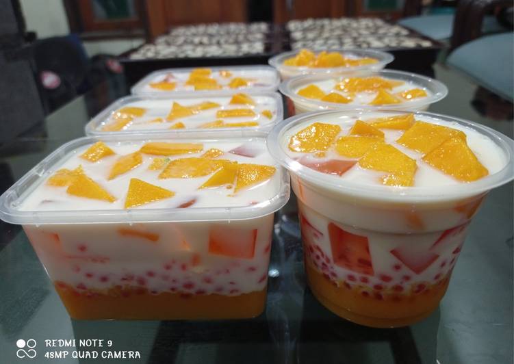 How to Cook Yummy Mango Sagoo Dessert