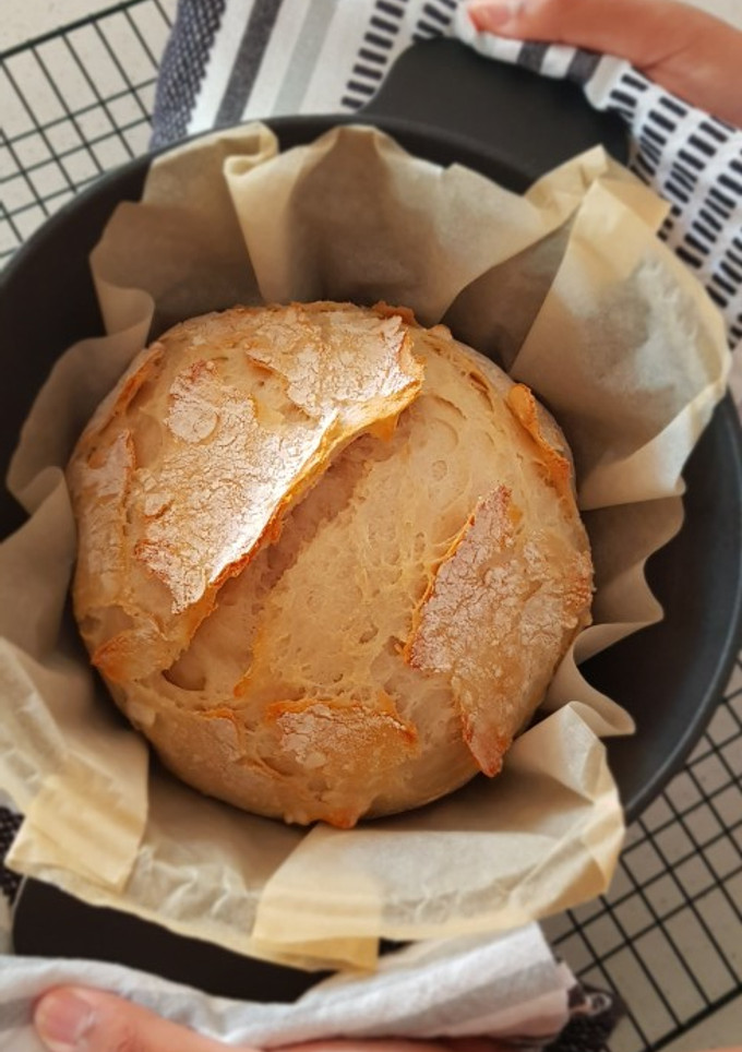 A picture of No Knead Rustic Bread.