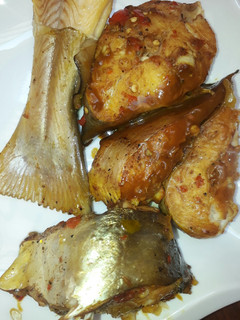 A picture of Grilled catfish.