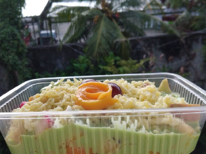 Standar Bagaimana cara bikin Salad Buah Greentea  spesial
