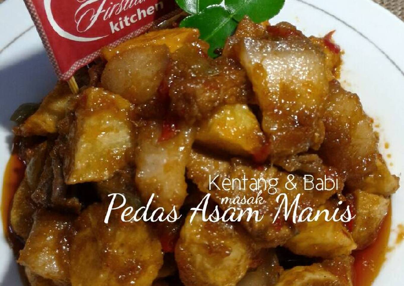 Pedas Asam Manis Kentang & Babi