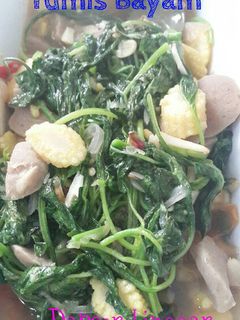 Foto resep Tumis bayam... By. dapoer linggar