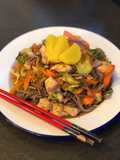 Gai Pad Prik Soba (Thai / Japanese chicken fusion)