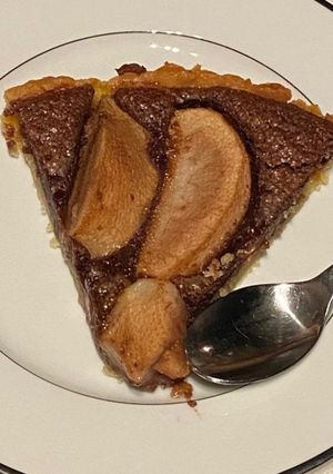 Une photo de Tarte bourdaloue au chocolat