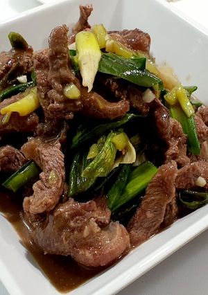 Una foto de Carne mongoliana