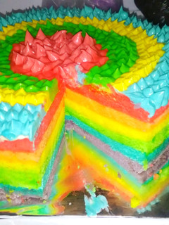 Foto resep Bolu pelangi kukus