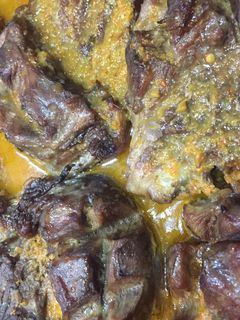 Una foto de Carrilleras o galtas de cerdo al horno