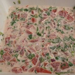 A picture of Kachubari with mayonnaise.