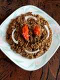 Fried beef qeema