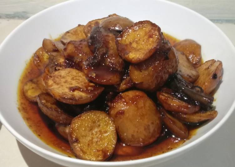 Jengkol mix terong pedas manis