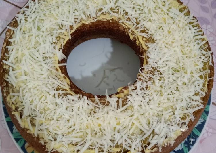 Bolu bakar topping keju