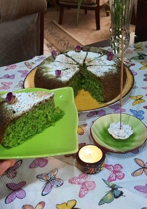 عکسی از دستور کیک اسفناج