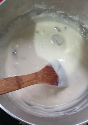 Una foto de Buñuelos rellenos de membrillo