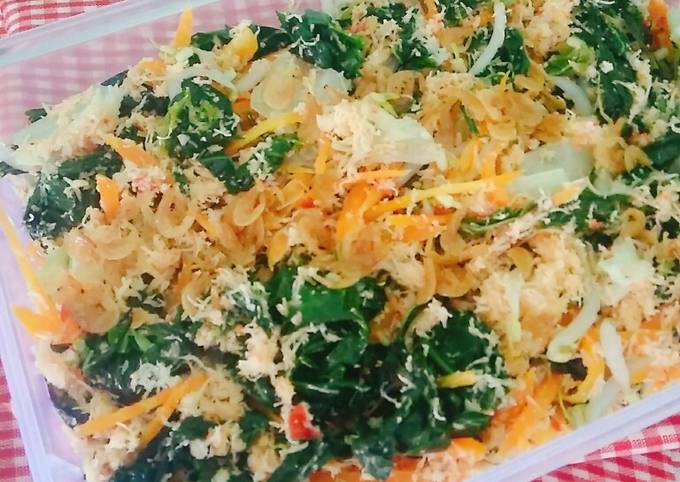 Resep: Urap Sayur Rebon Praktis