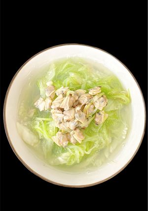 Hình của món Canh bầu nấu ngao.