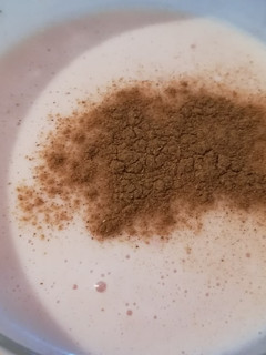Una foto de Mousse de fresa sencillo