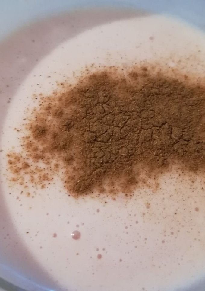 Una foto de Mousse de fresa sencillo