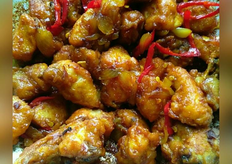 Tutorial membuat praktis Ayam Goreng Kunyit - Resepi Melayu