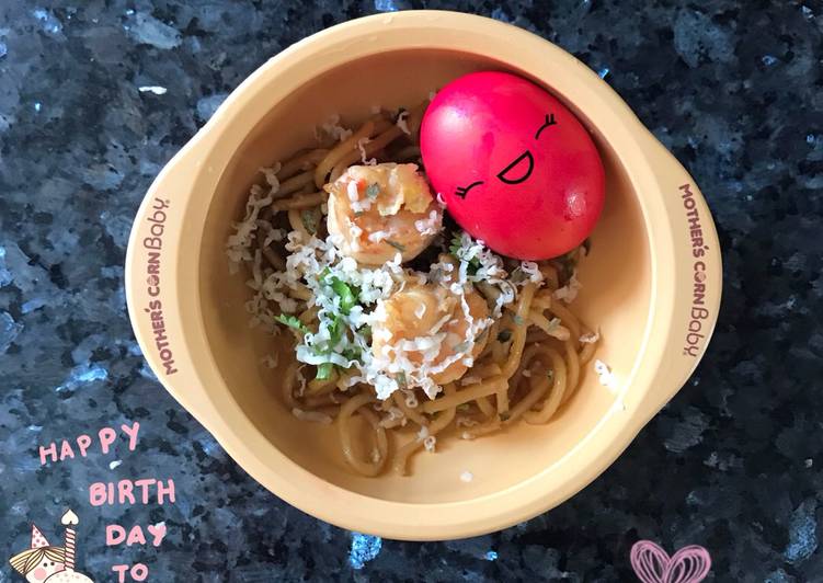 Resep Mie Ulang Tahun &amp; Telur Merah Anti Gagal