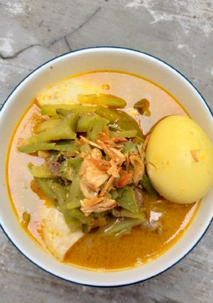 Foto resep Lontong sayur labu siam