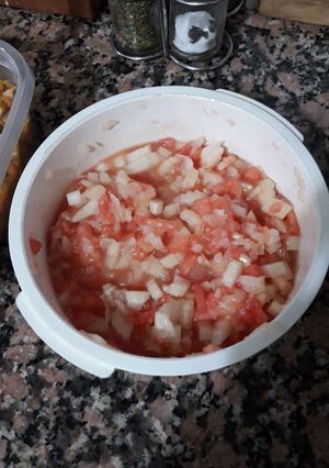 Una foto de Salsa criolla para acompañar unas ricas empanadas