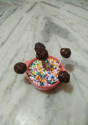 A picture of Chocolate gud lolipop.