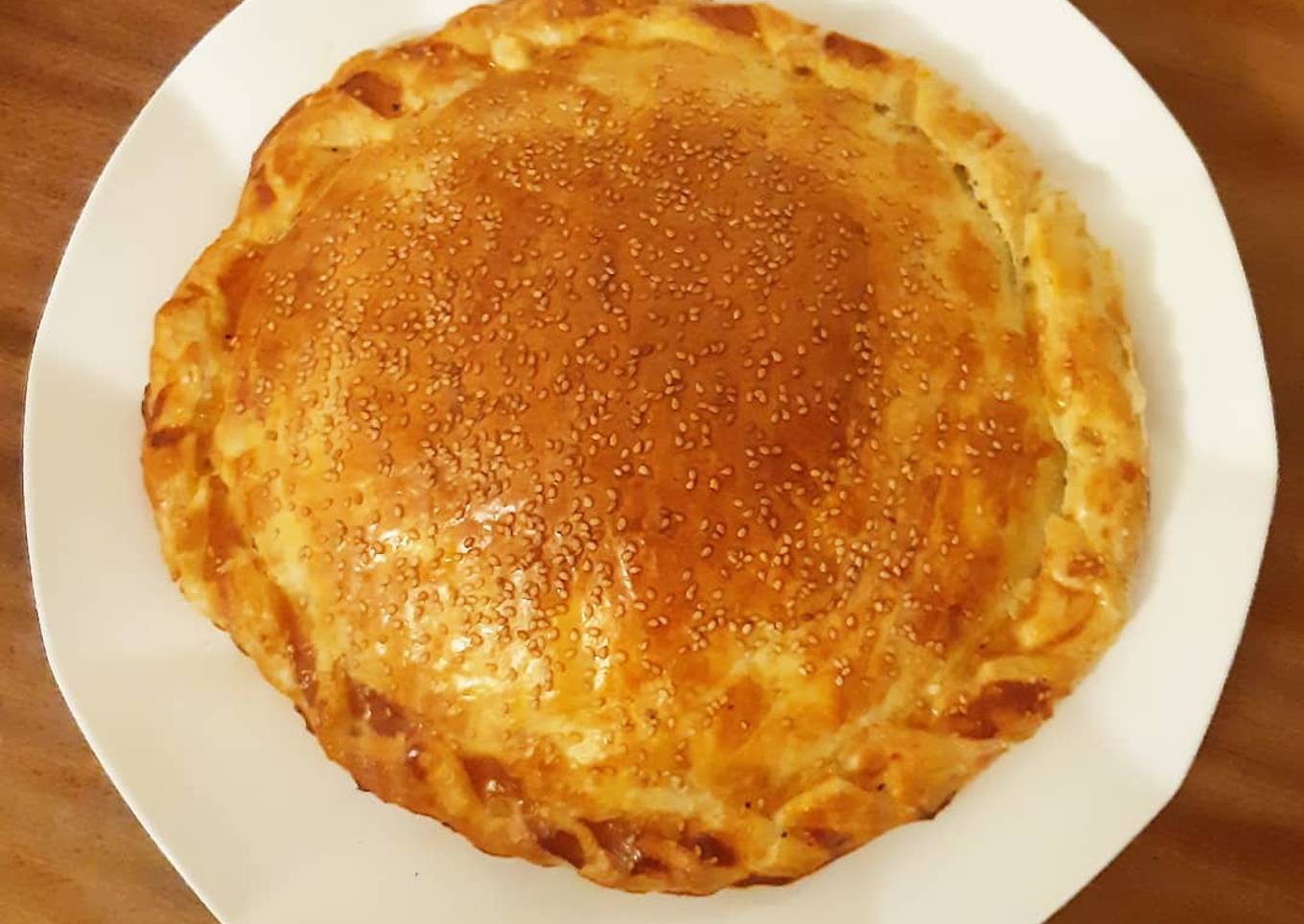 Tourte au poulet et poireaux