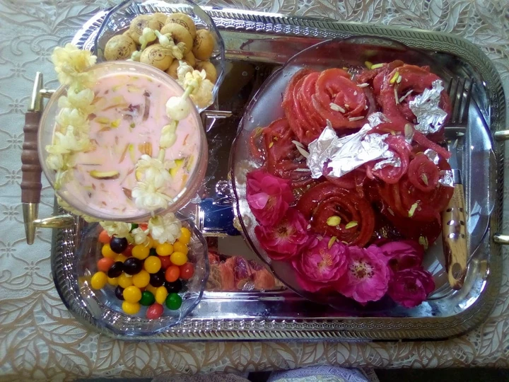 Simple Way Make Recipe Pink jalebi with pinkish drink💕 that is Awesome, Addictive}