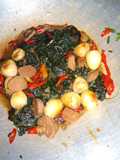 Tumis kangkung blacan