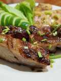 Costillas deshuesadas a la miel y naranja