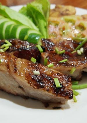 Una foto de Costillas deshuesadas a la miel y naranja