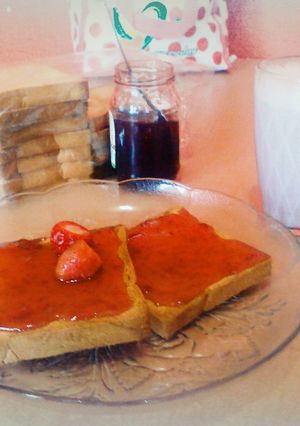 Una foto de Nutritivo Licuado de Fresa!