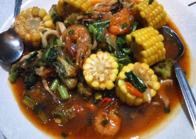 Resep Seafood Saus Asam Manis Pedas Oleh Ritta Yuliani Cookpad