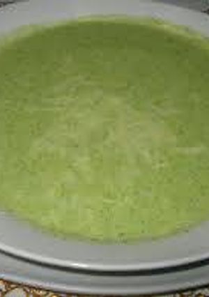 Una foto de Crema ligera de brócoli