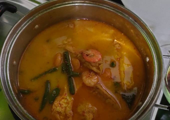 Kacang tahu udang kuah santan