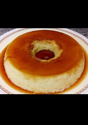 Una foto de Flan