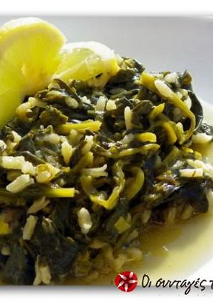 A picture of Lemony spanakorizo.