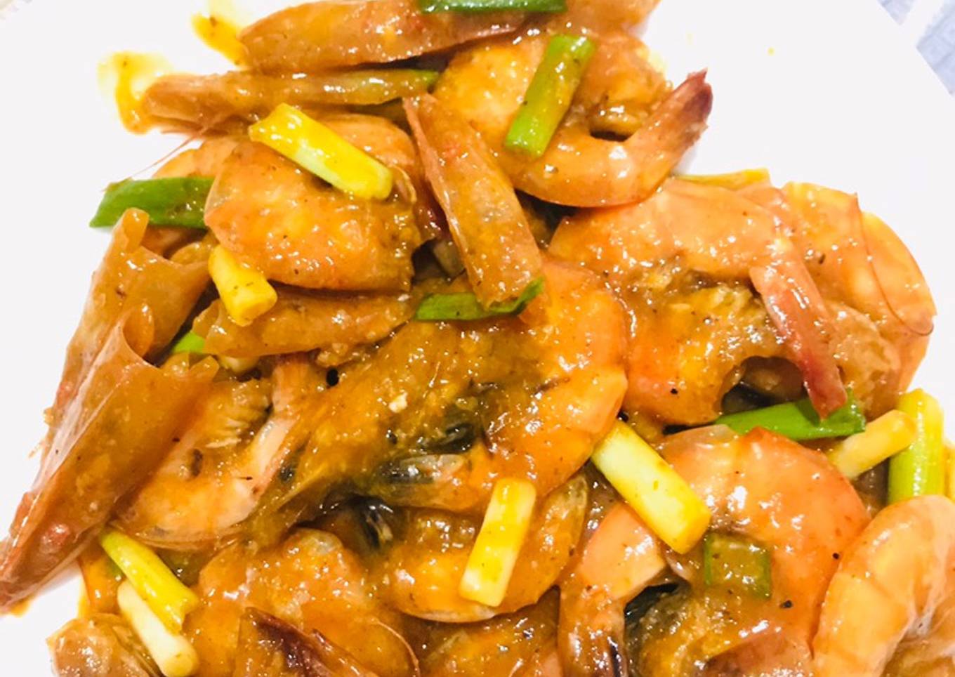 Udang asam manis simpel dan enak